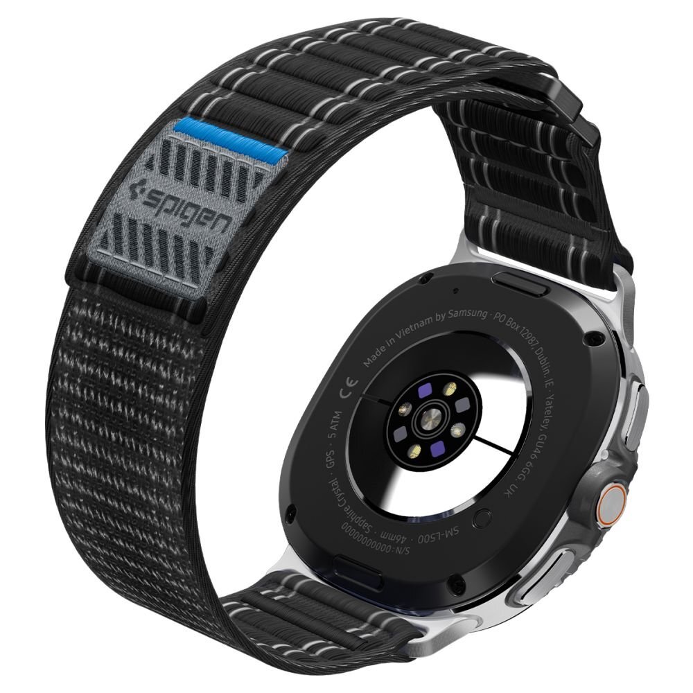 Samsung Galaxy Watch 40/44/46 mm Spigen WBF0 dirželis – juodas 7 Samsung Galaxy Watch 40/44/46 mm Spigen WBF0 dirželis – juodas 7