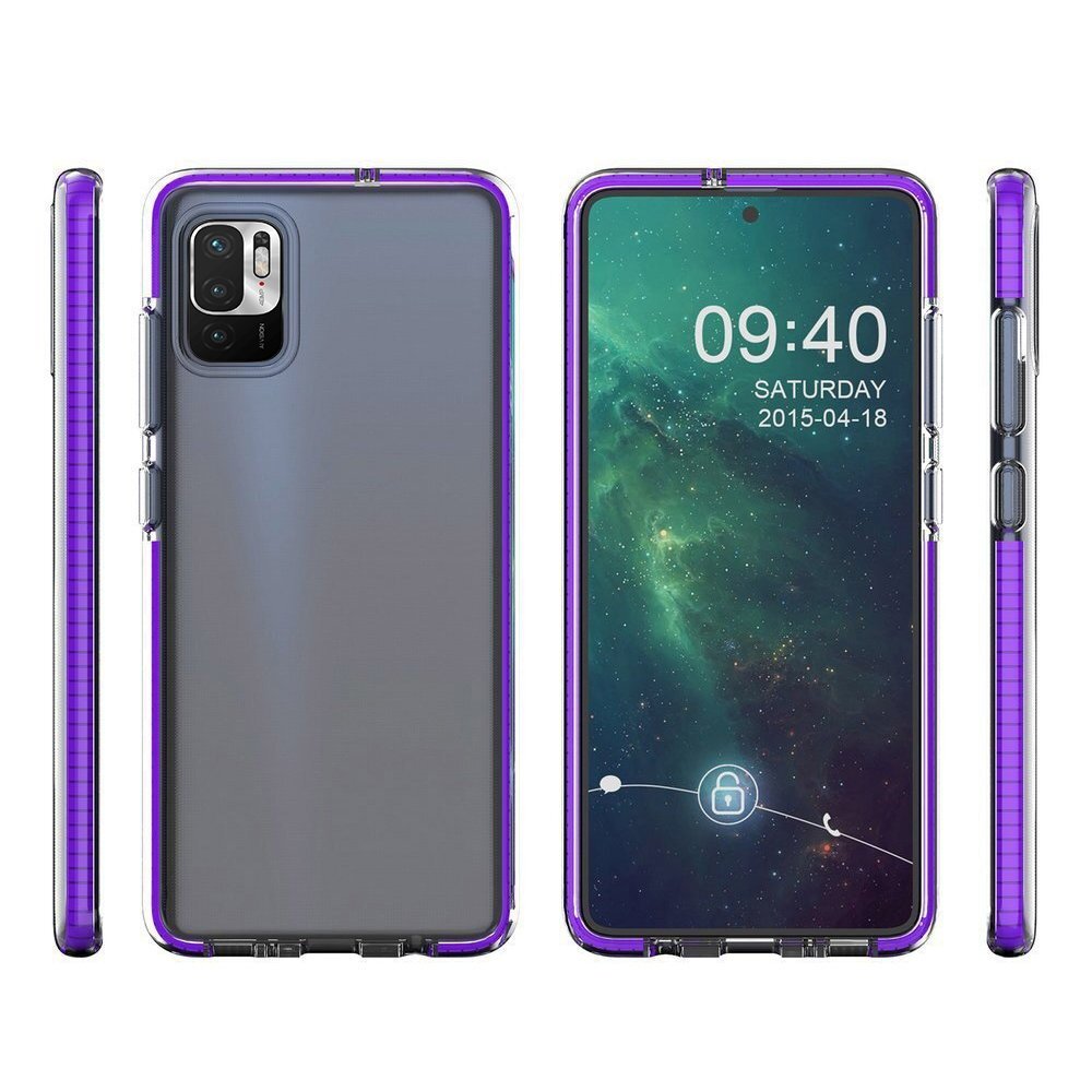Dėklas Spring Case TPU Xiaomi Redmi Note 10 5G / Poco M3 Pro Juodais kraštais 1 Dėklas Spring Case TPU Xiaomi Redmi Note 10 5G / Poco M3 Pro Juodais kraštais 1