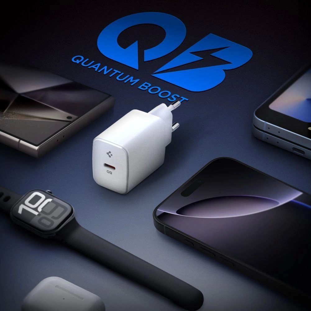 Sieninis įkroviklis Spigen Essential EE201EU USB-C 20W – baltas 3