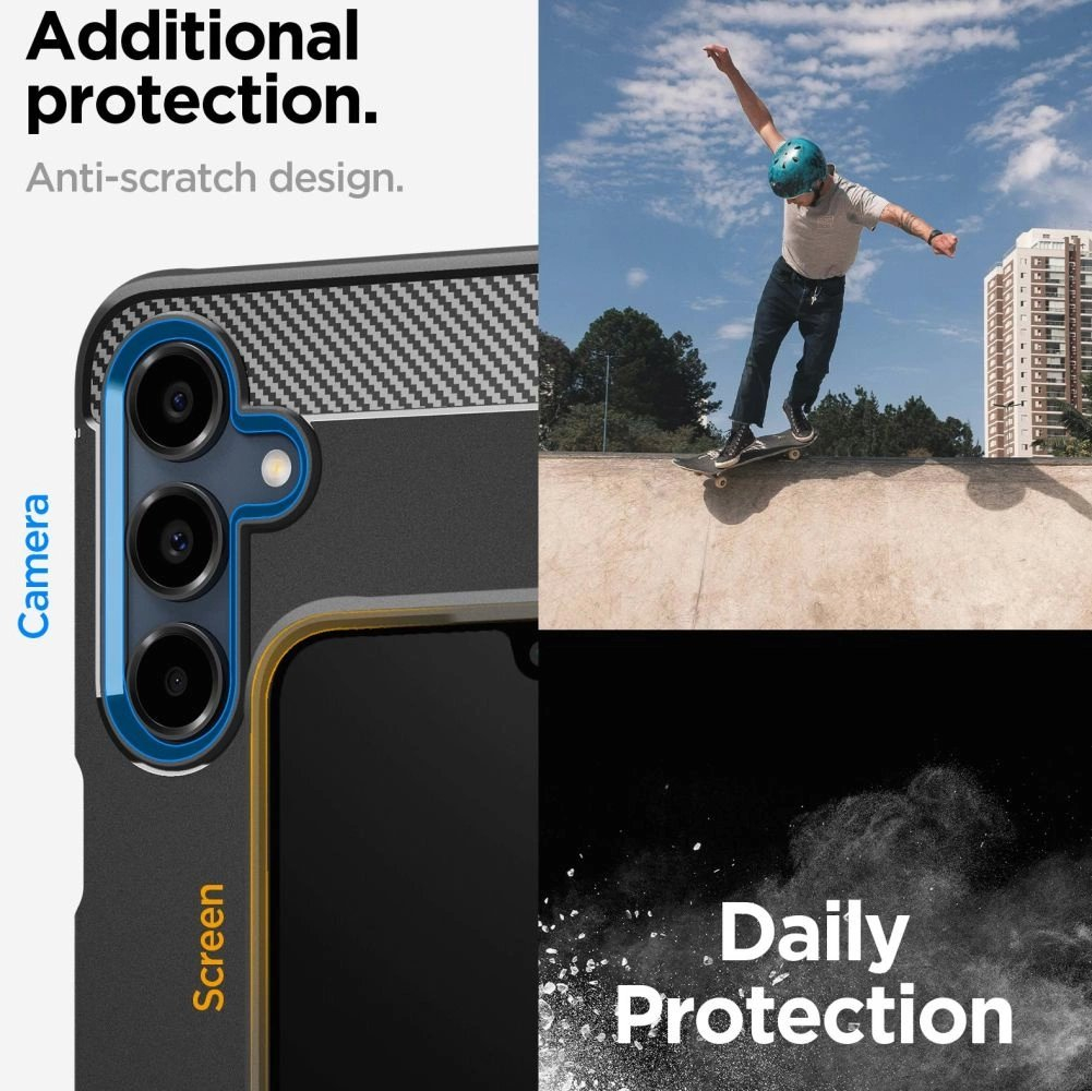 Spigen Rugged Armor Dėklas Samsung Galaxy A16 4G / 5G - Juodas 11
