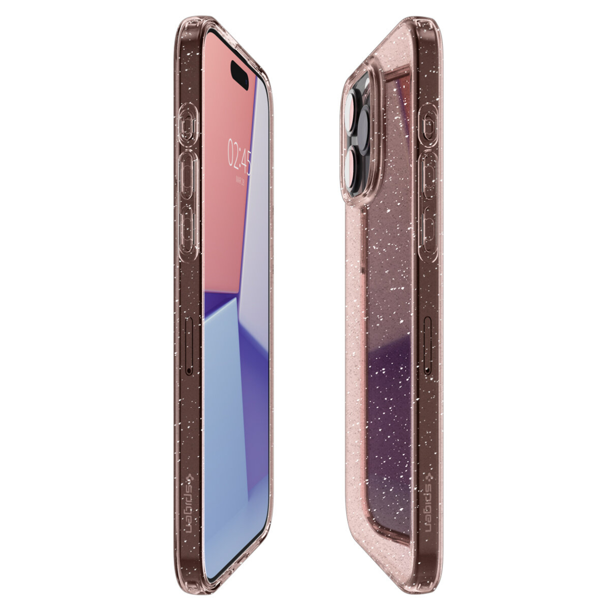 Apsauginis silikono dėklas Spigen Liquid Crystal Glitter, rose quartz - iPhone 15 Pro Max 3 Apsauginis silikono dėklas Spigen Liquid Crystal Glitter, rose quartz - iPhone 15 Pro Max 3