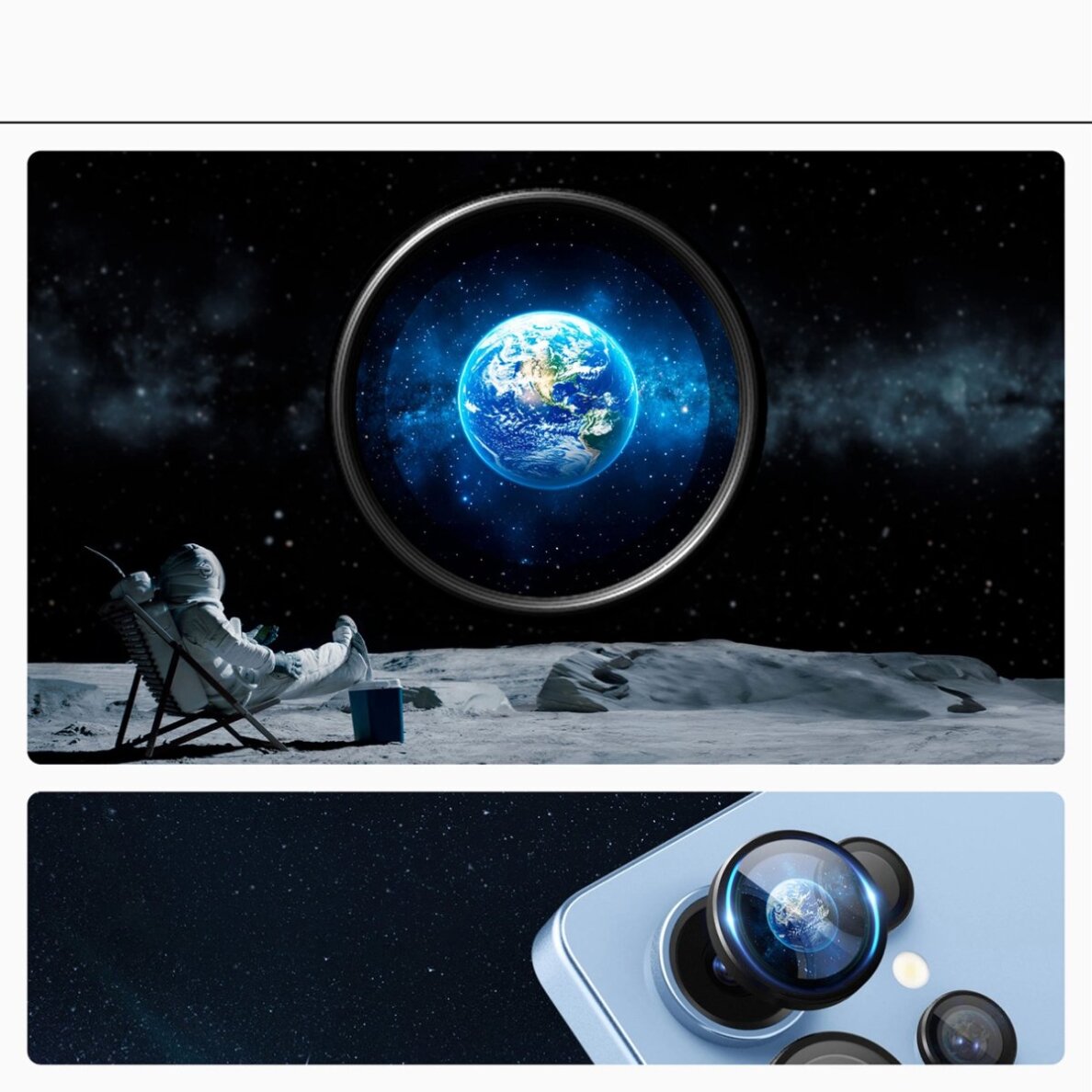 Samsung Galaxy S25 Ultra Spigen Optik Pro GLAS.TR EZ FIT 2-pack kameros apsauga – juoda 10