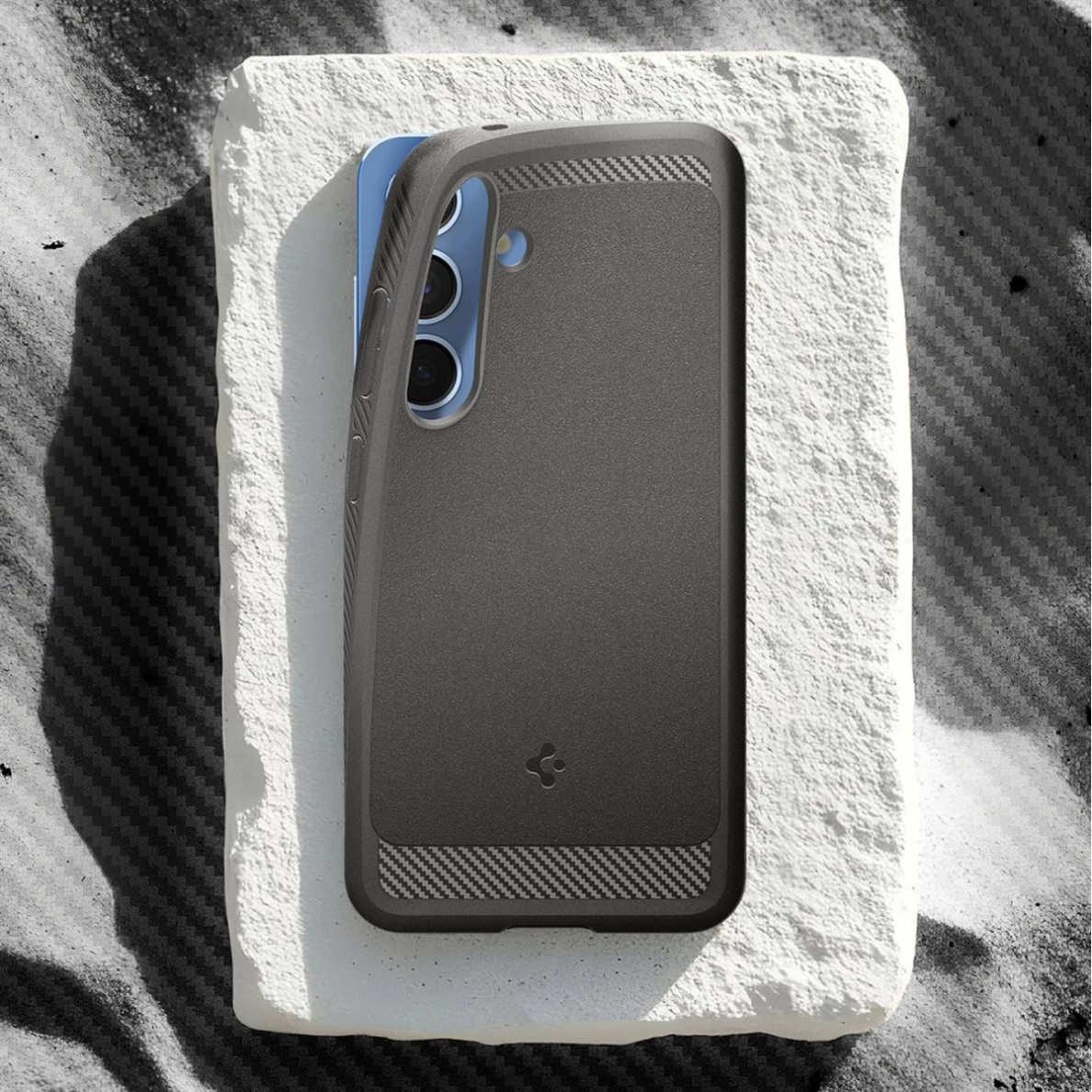 Spigen Rugged Armor Mag MagSafe Dėklas Samsung Galaxy S25 - Pilkas 13 Spigen Rugged Armor Mag MagSafe Dėklas Samsung Galaxy S25 - Pilkas 13