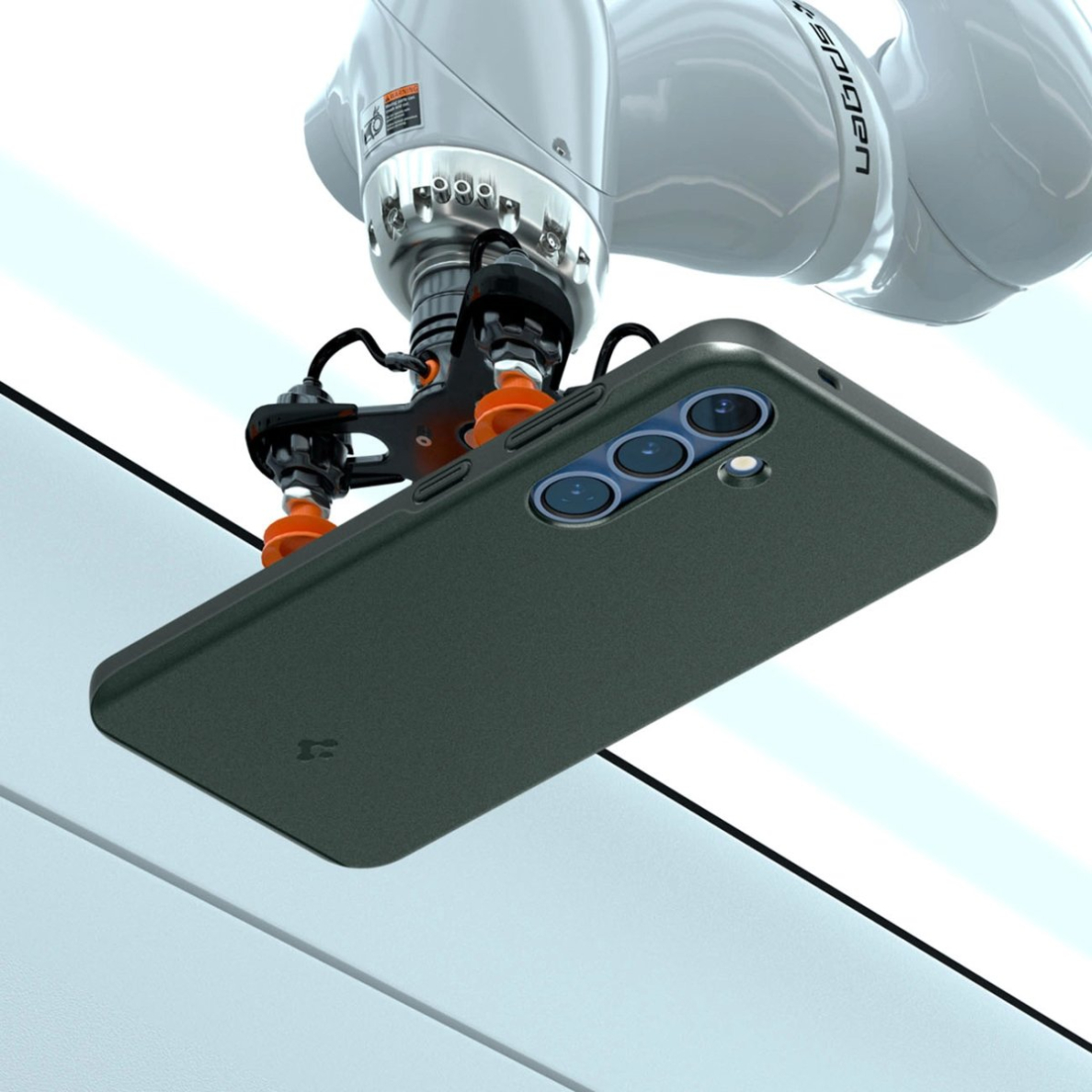 Spigen Thin Fit Mag dėklas Samsung Galaxy S25 - žalias 9