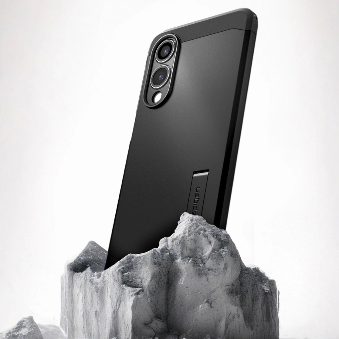 Samsung Galaxy S25 Edge Spigen Tough Armor MagSafe dėklas - juodas 10