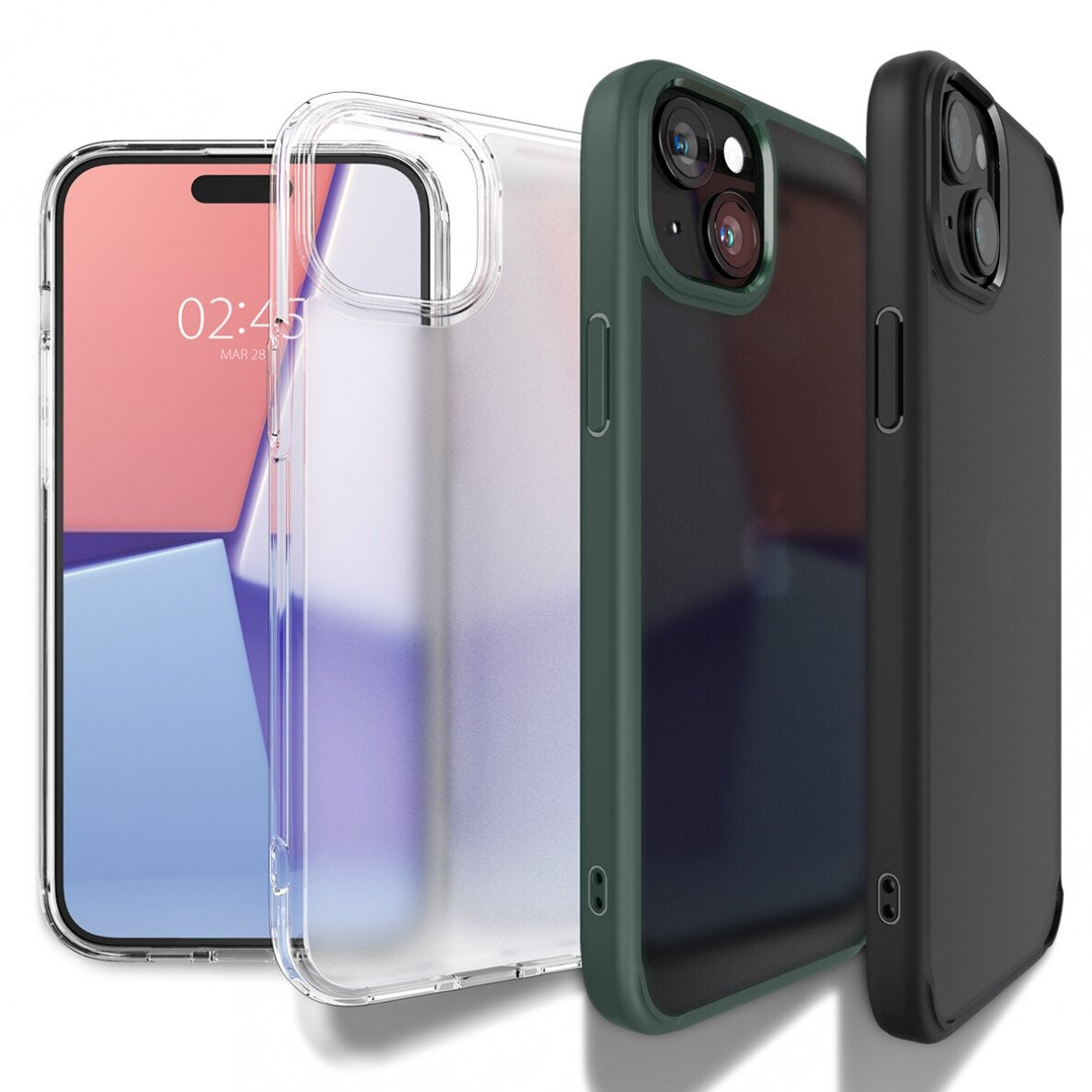 Spigen Ultra Hybrid case for iPhone 15 Plus - Kreminė 7 Spigen Ultra Hybrid case for iPhone 15 Plus - Kreminė 7