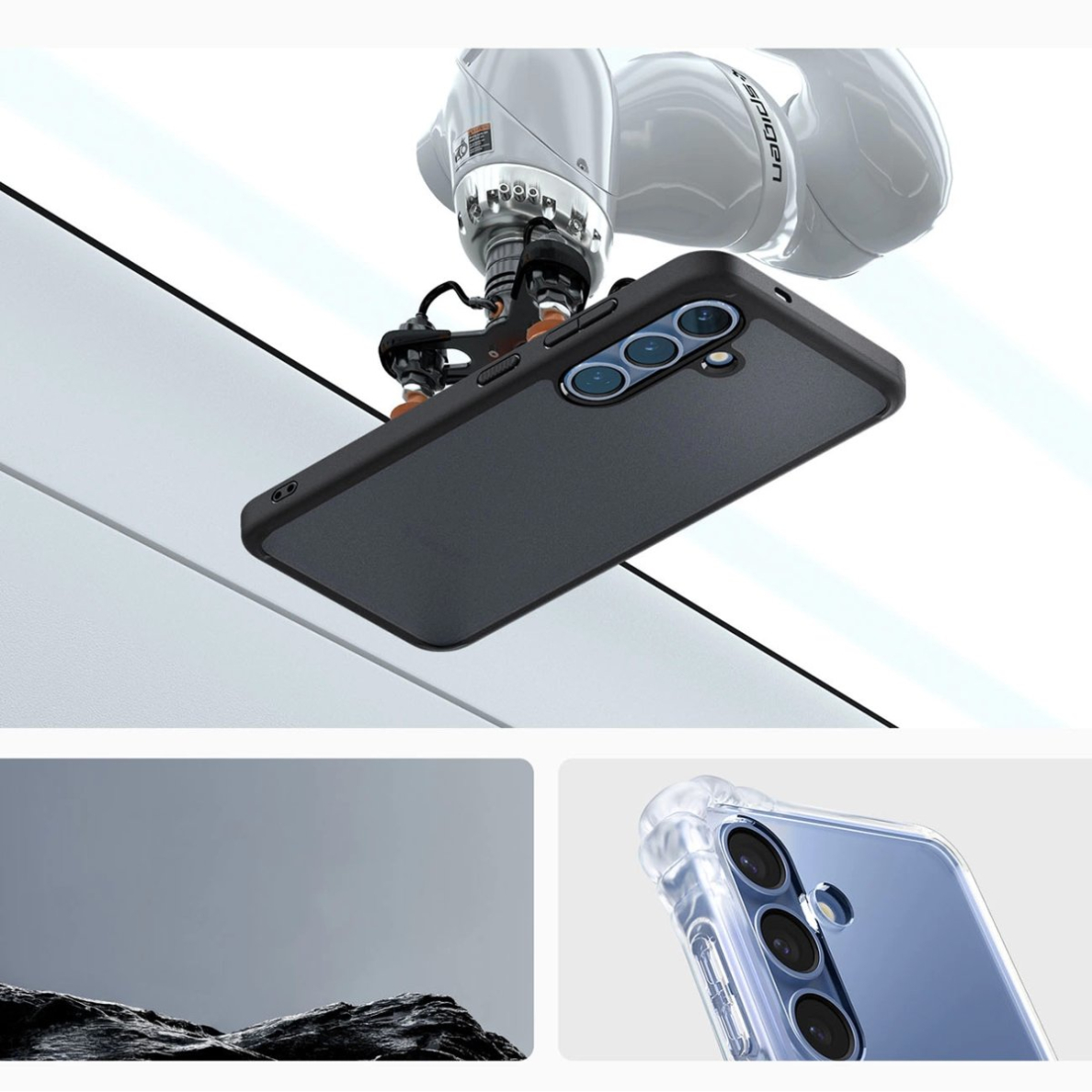 Spigen Ultra Hybrid Dėklas Samsung Galaxy S25 - Juodas 13 Spigen Ultra Hybrid Dėklas Samsung Galaxy S25 - Juodas 13