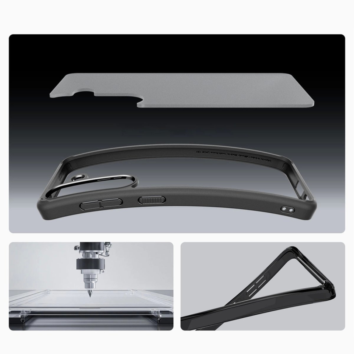 Spigen Ultra Hybrid Dėklas Samsung Galaxy S25 - Juodas 14 Spigen Ultra Hybrid Dėklas Samsung Galaxy S25 - Juodas 14