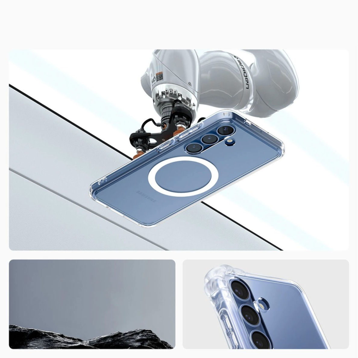 Spigen Ultra Hybrid Mag Dėklas Samsung Galaxy S25 - Skaidrus 15 Spigen Ultra Hybrid Mag Dėklas Samsung Galaxy S25 - Skaidrus 15