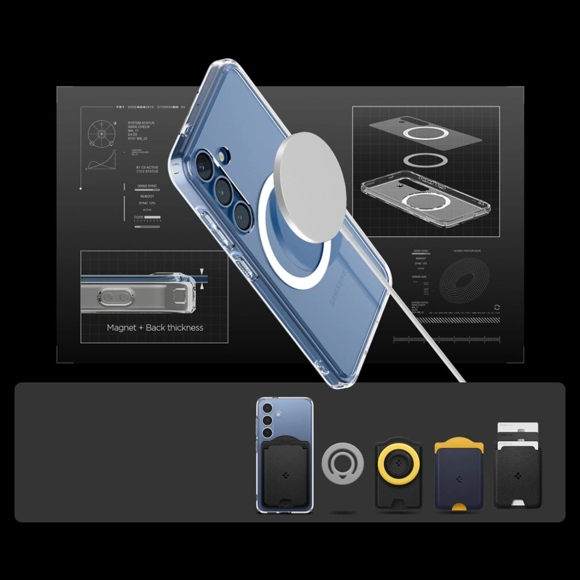 Spigen Ultra Hybrid Mag Dėklas Samsung Galaxy S25 - Skaidrus 16 Spigen Ultra Hybrid Mag Dėklas Samsung Galaxy S25 - Skaidrus 16