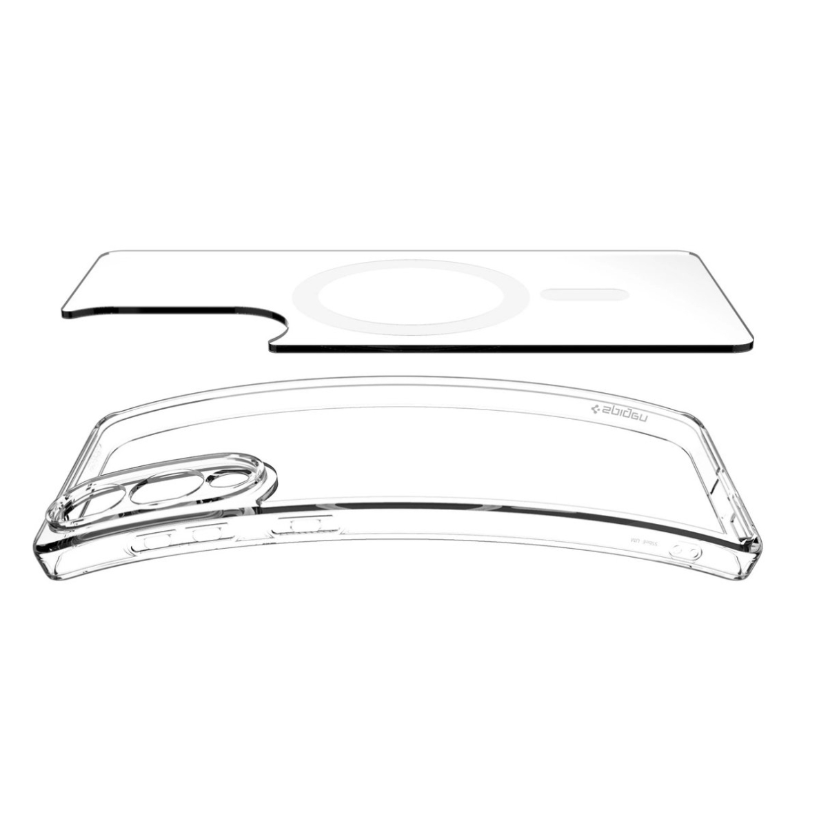 Samsung Galaxy S25 Edge Spigen Ultra Hybrid Mag dėklas su MagSafe - skaidrus 5 Samsung Galaxy S25 Edge Spigen Ultra Hybrid Mag dėklas su MagSafe - skaidrus 5