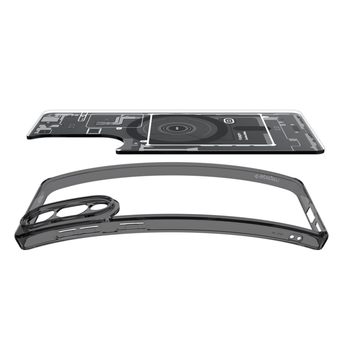 Samsung Galaxy S25 Edge Spigen Ultra Hybrid Mag dėklas su MagSafe ir spauda - juodas 5 Samsung Galaxy S25 Edge Spigen Ultra Hybrid Mag dėklas su MagSafe ir spauda - juodas 5