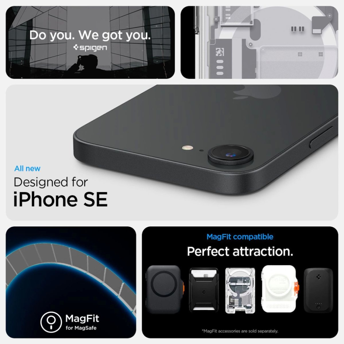 Spigen Ultra Hybrid MagSafe Dėklas skirtas iPhone SE 4 (2025) Zero One - Baltas 12