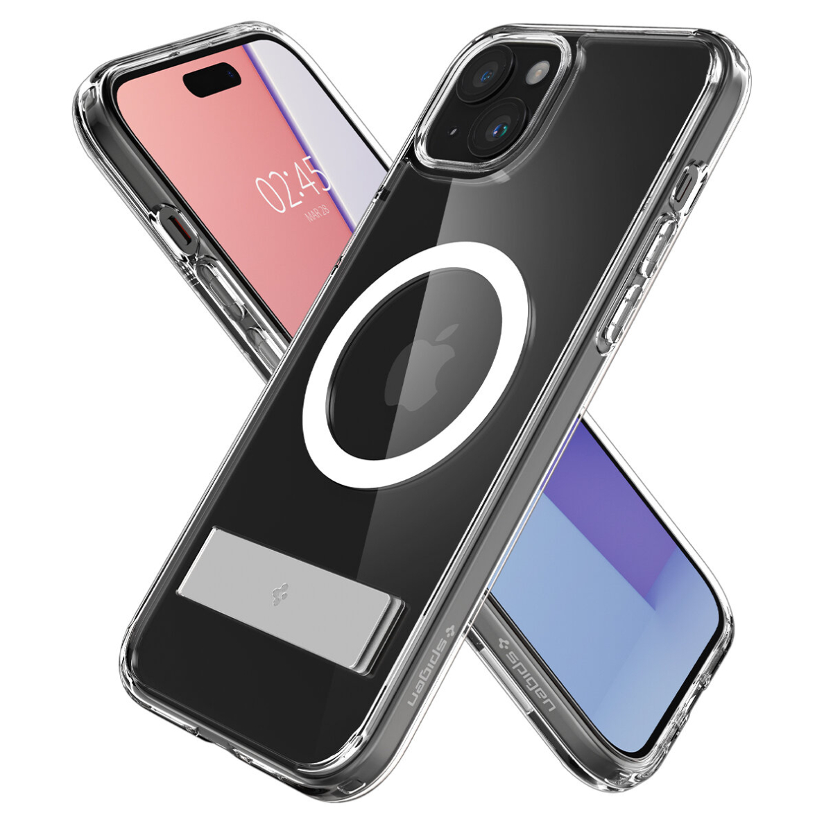 Apsauginis dėklas Spigen Ultra Hybrid S MagSafe, crystal clear - iPhone 15 Plus 4 Apsauginis dėklas Spigen Ultra Hybrid S MagSafe, crystal clear - iPhone 15 Plus 4