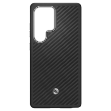 Spigen Enzo Aramid GP-FPS938PGABW Silikoninis Dėklas with Built-in MagFit Ring skirtas Samsung Galaxy S25 Ultra - Juodas