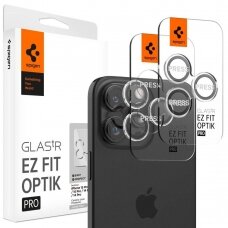 Spigen Glas.tR EZ Fit Optik Pro Kameros apsauga iPhone 15 Pro / 15 Pro Max - 2 vnt.