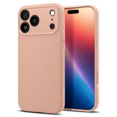 iPhone 17 Pro Spigen Liquid Air dėklas – rožinis titaninis