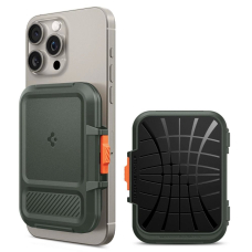 iPhone 16 – Spigen Lock Fit MagSafe Card dėklas - Žalias