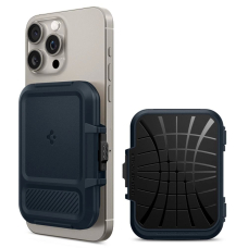 iPhone 16 – Spigen Lock Fit MagSafe Card dėklas - Tamsiai mėlynas