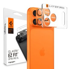 iPhone 17 Pro Max Spigen Optik Pro XL kameros stiklas – oranžinis