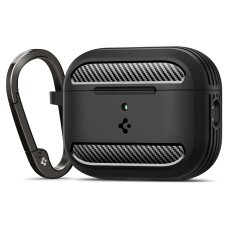 AirPods 3 dėklas Spigen Rugged Armor – matinės juodos spalvos