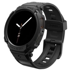 Samsung Galaxy Watch 8 40mm Spigen Rugged Armor Pro dirželis – matinės juodos spalvos