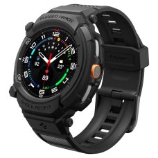 Samsung Galaxy Watch 8 Classic 46mm Spigen Rugged Armor Pro dirželis – matinės juodos spalvos
