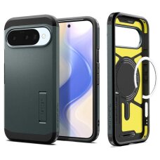 Google Pixel 10 / 10 Pro dėklas Spigen Tough Armor Mag, MagSafe – žalias
