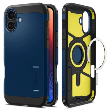 Spigen Tough Armor MagSafe Dėklas su stoveliu skirtas iPhone 16 - Mėlynas