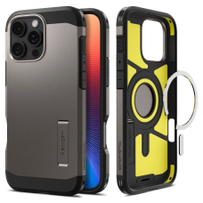 Spigen Tough Armor MagSafe Dėklas su stoveliu skirtas iPhone 16 Pro - gunmetal