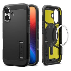 iPhone 17 dėklas Spigen Tough Armor "T", MagSafe – juodas