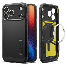 iPhone 17 Pro Max dėklas Spigen Tough Armor "T", MagSafe – juodas iPhone 17 Pro Max dėklas Spigen Tough Armor "T", MagSafe – juodas