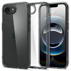 iPhone 16E dėklas Spigen Ultra Hybrid – pilkas