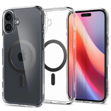 Spigen Ultra Hybrid MagSafe Anglies pluošto skirtas iPhone 16 - Tamsiai Pilkas