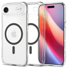 iPhone 17 Air dėklas Spigen Ultra Hybrid MagSafe – pilkai skaidrus