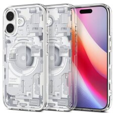 iPhone 17 Zero One dėklas Spigen Ultra Hybrid su MagSafe – baltas