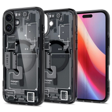 Spigen Ultra Hybrid MagSafe Zero One skirtas iPhone 16 - Tamsiai Pilkas