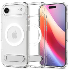 iPhone 17 Air dėklas Spigen Ultra Hybrid „S“, MagSafe – skaidrus ir baltas