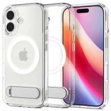 iPhone 17 dėklas Spigen Ultra Hybrid "S", MagSafe – skaidrus/baltas