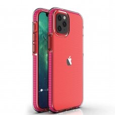 Dėklas Spring Case TPU iPhone 13 Pro Rožiniais kraštais