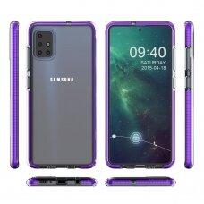 „SPRING CASE“ SKAIDRUS TPU DĖKLAS SU SPALVOTU RĖMU Samsung Galaxy A51 geltonas (ctz006) UCS025