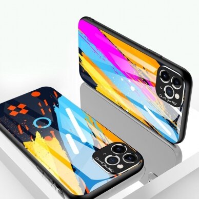 Spalvotas Apsauginis Dėklas Color Glass Iphone 11 Pro Max Pattern 1 1