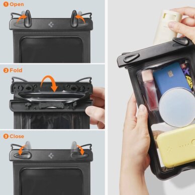 Spigen A603 vandeniui atsparus dėklas – juodas 11 Spigen A603 vandeniui atsparus dėklas – juodas 11