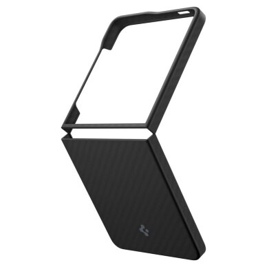 Samsung Galaxy Z Flip 7 dėklas Spigen AirSkin Aramid – juodas 14