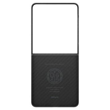 Samsung Galaxy Z Flip 7 dėklas Spigen AirSkin Aramid – juodas 4 Samsung Galaxy Z Flip 7 dėklas Spigen AirSkin Aramid – juodas 4