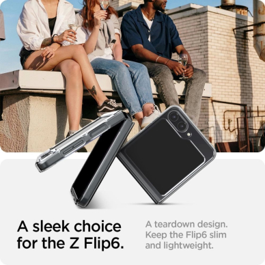 Spigen Airskin dėklas Samsung Galaxy Z Flip 6 - permatomas 13