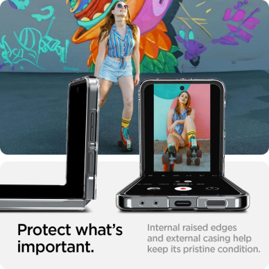 Spigen Airskin dėklas Samsung Galaxy Z Flip 6 - permatomas 14