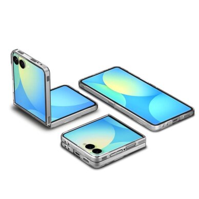 Samsung Galaxy Z Flip 7 dėklas Spigen AirSkin Mag su MagSafe – skaidrus ir baltas 12