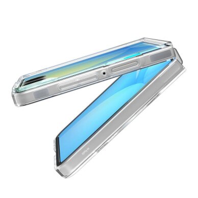 Samsung Galaxy Z Flip 7 dėklas Spigen AirSkin Mag su MagSafe – skaidrus ir baltas 4