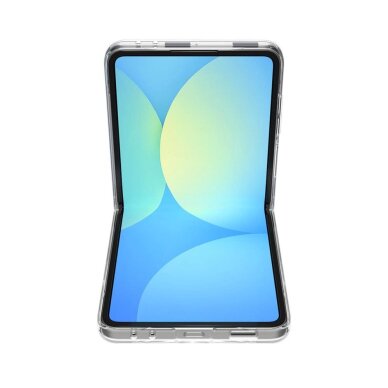 Samsung Galaxy Z Flip 7 dėklas Spigen AirSkin Mag su MagSafe – skaidrus ir baltas 5